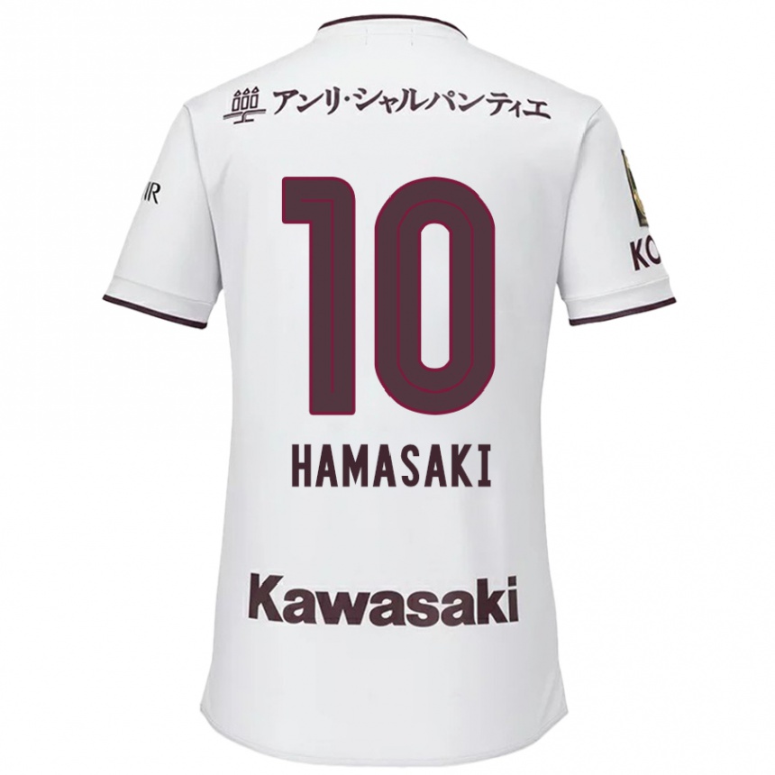 メンズフットボールKento Hamasaki#10赤、白アウェイシャツ2024/25ジャージーユニフォーム