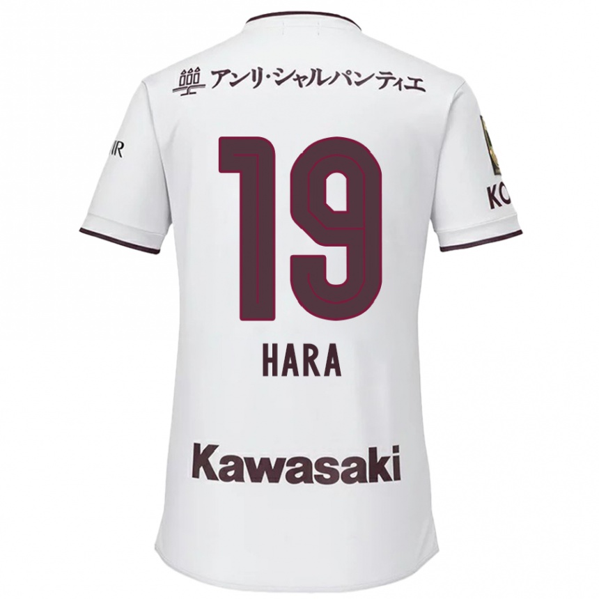 メンズフットボールSota Hara#19赤、白アウェイシャツ2024/25ジャージーユニフォーム