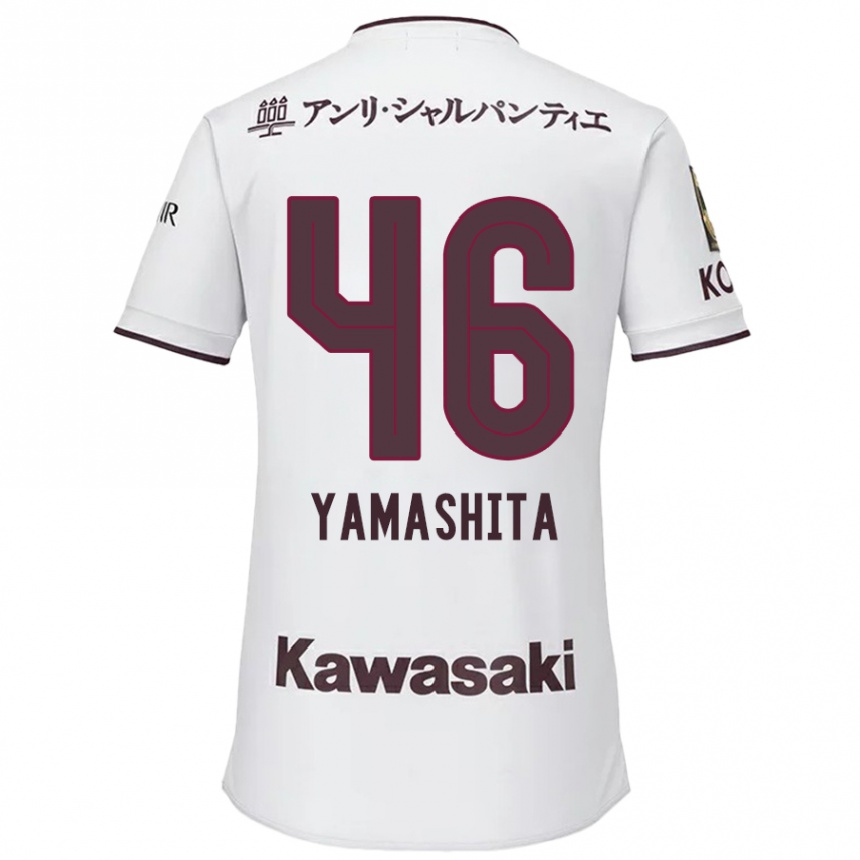 メンズフットボールHiroto Yamashita#46赤、白アウェイシャツ2024/25ジャージーユニフォーム