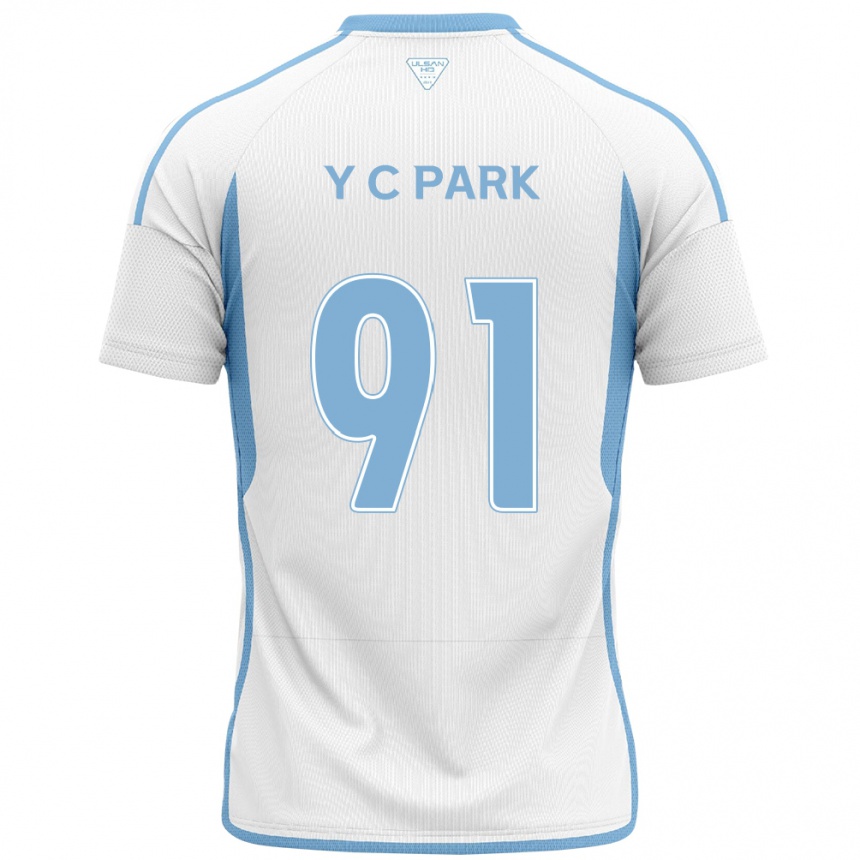 メンズフットボールChu-Young Park#91白青アウェイシャツ2024/25ジャージーユニフォーム