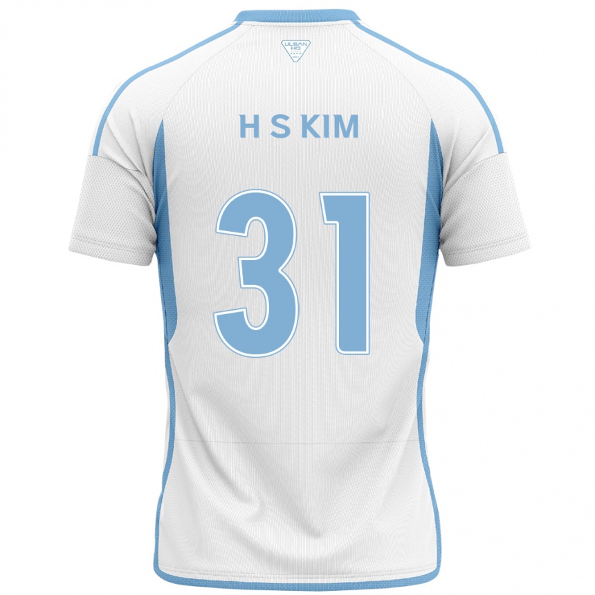 メンズフットボールSe-Hyoung Kim#31白青アウェイシャツ2024/25ジャージーユニフォーム