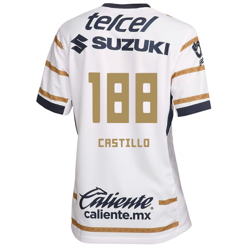 レディースフットボールChristian Castillo#188ホワイトオブシディアンホームシャツ2024/25ジャージーユニフォーム