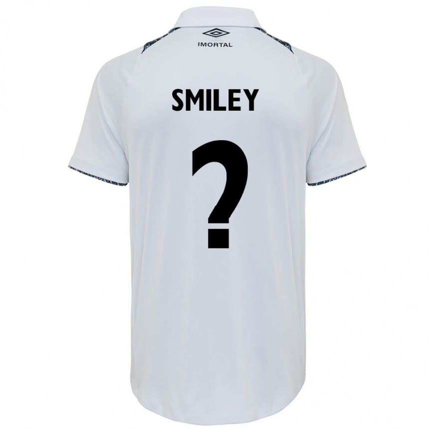 レディースフットボールSmiley#0白青アウェイシャツ2024/25ジャージーユニフォーム