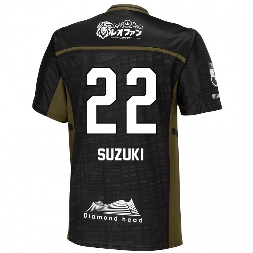 レディースフットボールSo Suzuki#22ブラック グリーンアウェイシャツ2024/25ジャージーユニフォーム