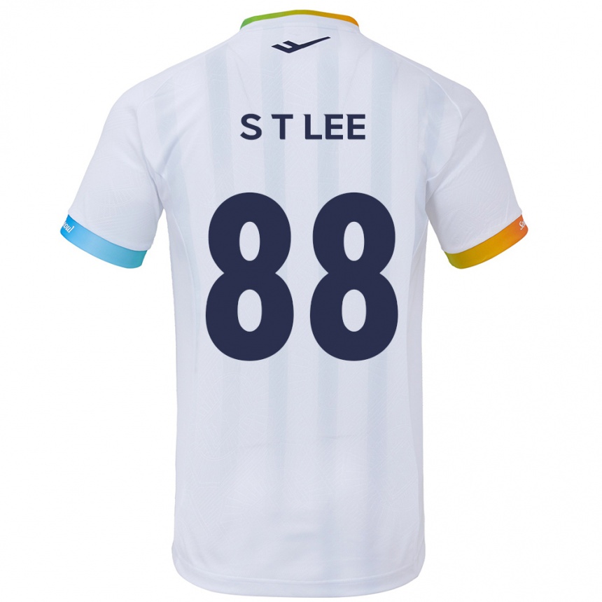 レディースフットボールTae-Seok Lee#88白青アウェイシャツ2024/25ジャージーユニフォーム