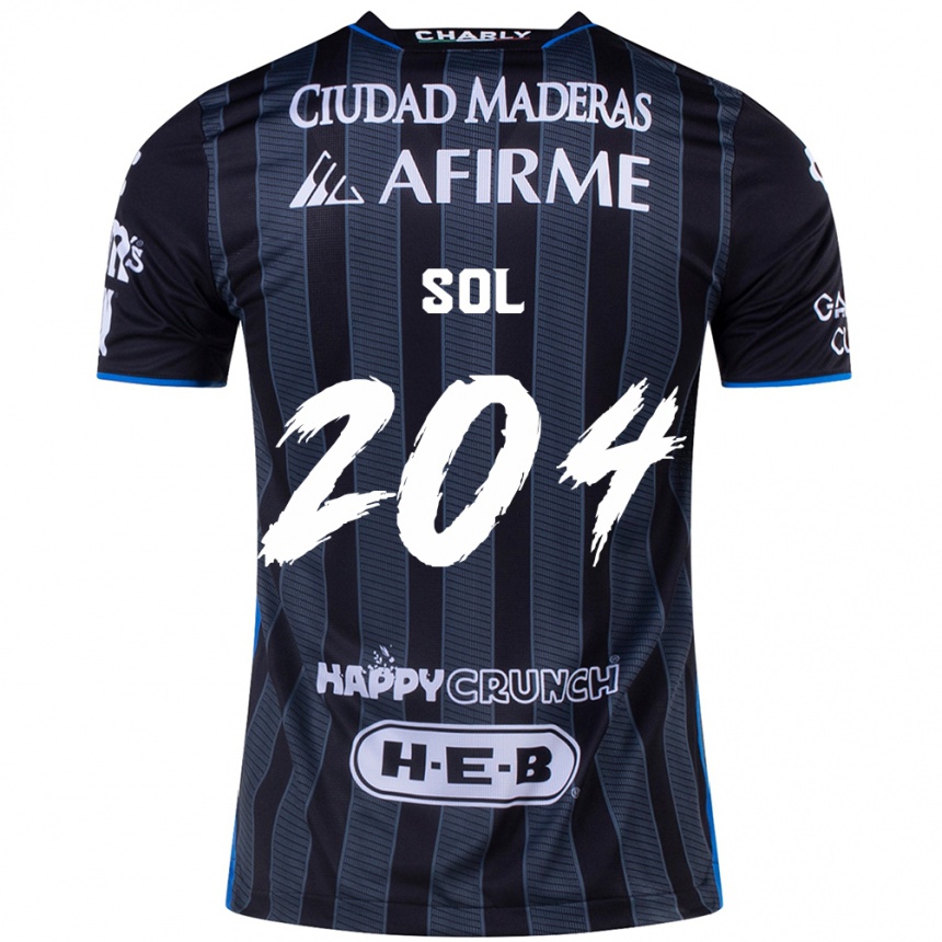 レディースフットボールMartín Sol#204白黒アウェイシャツ2024/25ジャージーユニフォーム