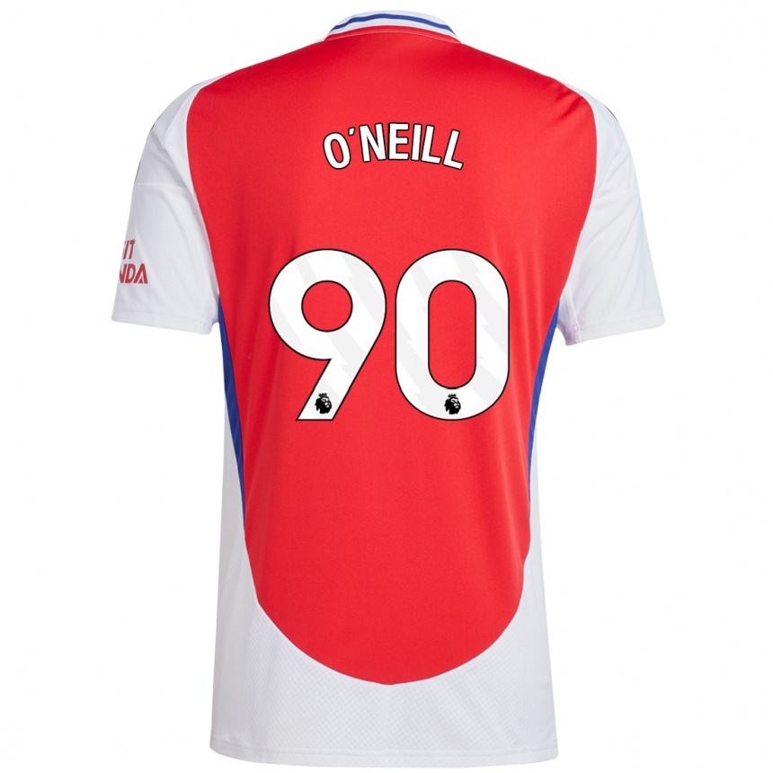 キッズフットボールCeadach O'neill#90赤 白ホームシャツ2024/25ジャージーユニフォーム