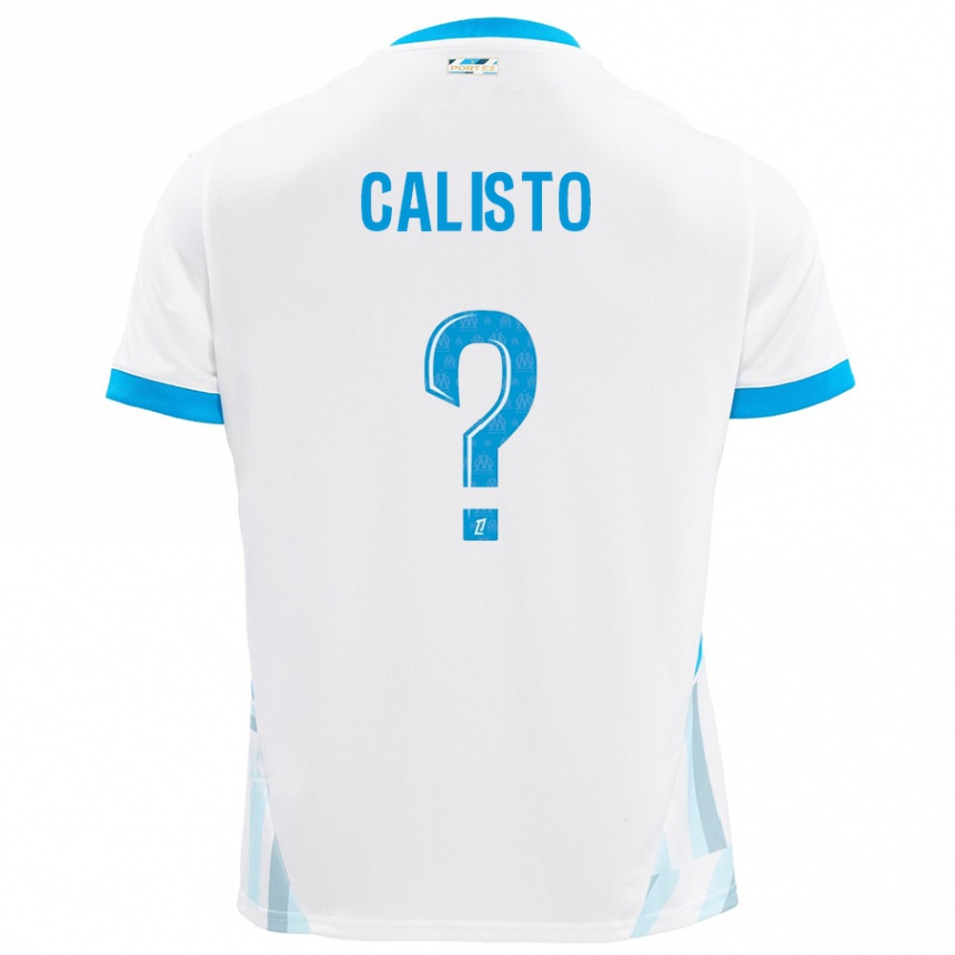 キッズフットボールGianni Calisto#0白 空 青ホームシャツ2024/25ジャージーユニフォーム