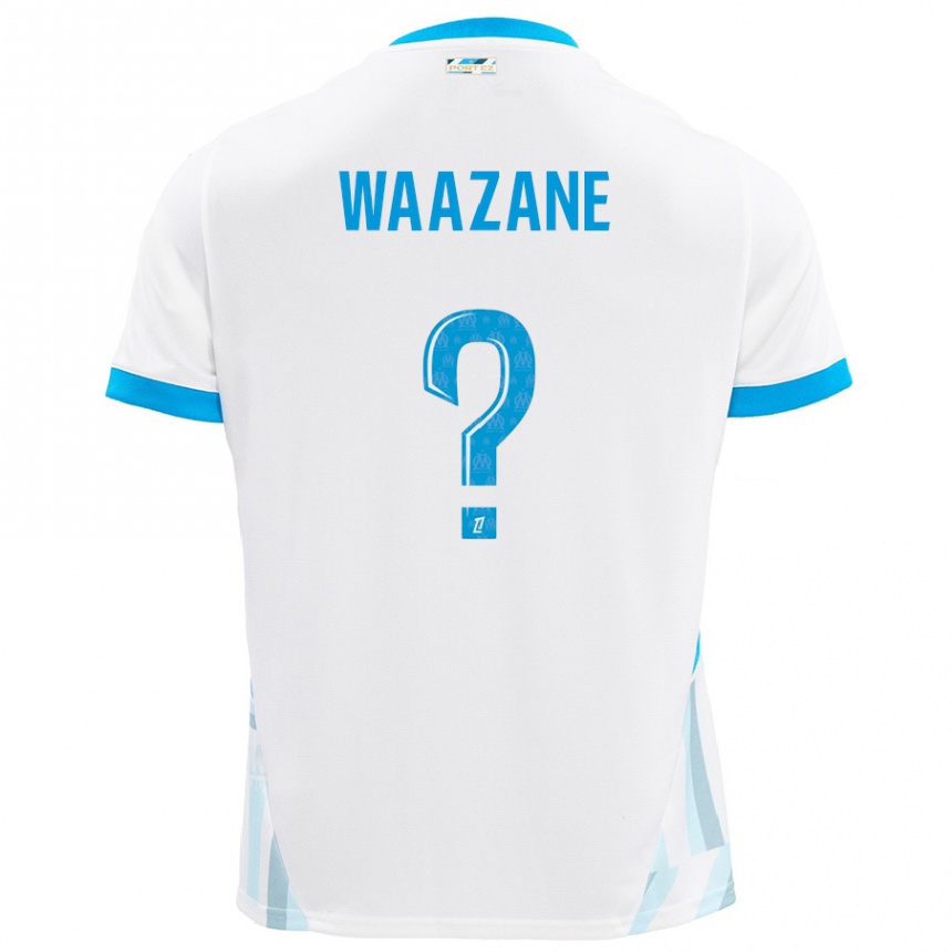 キッズフットボールJassim Waazane#0白 空 青ホームシャツ2024/25ジャージーユニフォーム