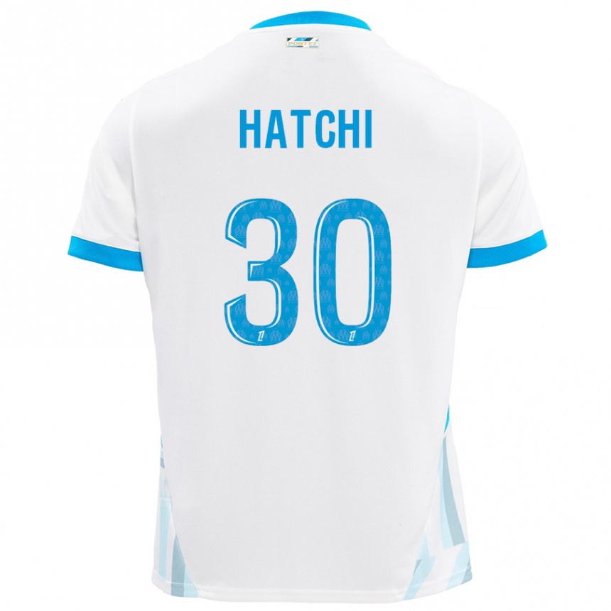 キッズフットボールAnaïs Hatchi#30白 空 青ホームシャツ2024/25ジャージーユニフォーム