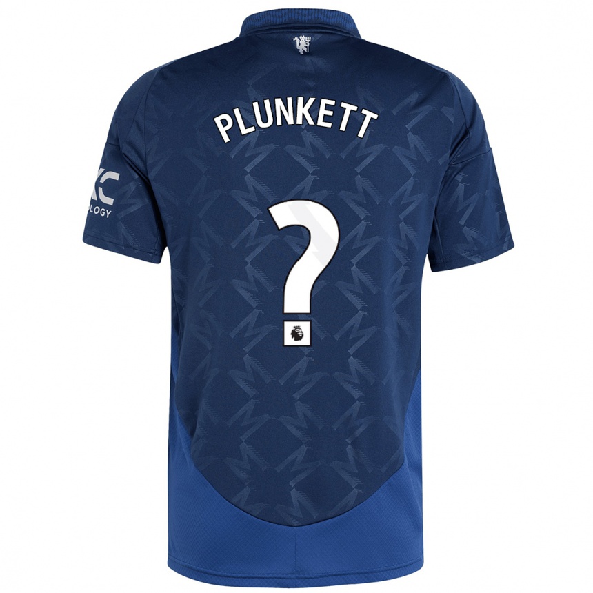 キッズフットボールDante Plunkett#0インジゴアウェイシャツ2024/25ジャージーユニフォーム