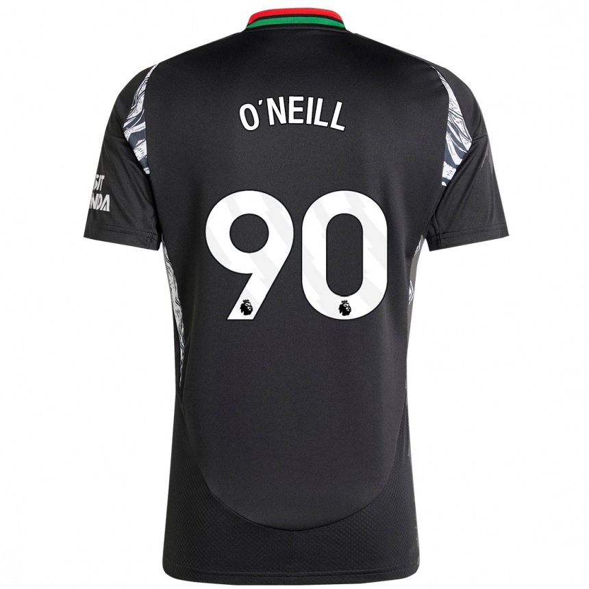 キッズフットボールCeadach O'neill#90黒アウェイシャツ2024/25ジャージーユニフォーム