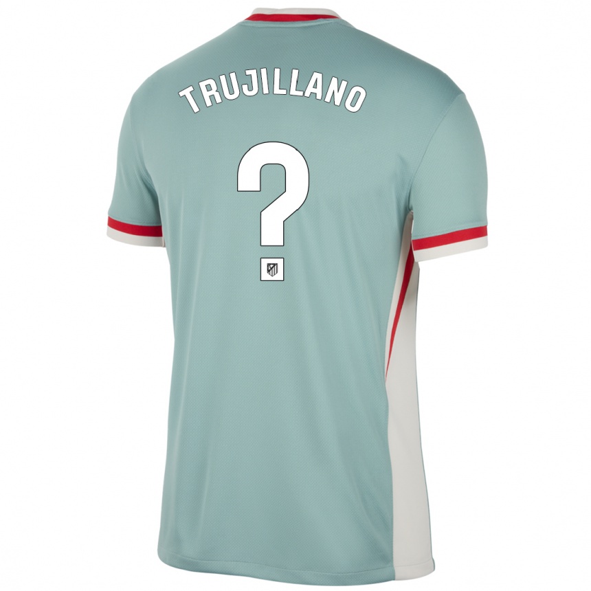 キッズフットボールGuillermo Trujillano#0ライトベージュブルーアウェイシャツ2024/25ジャージーユニフォーム