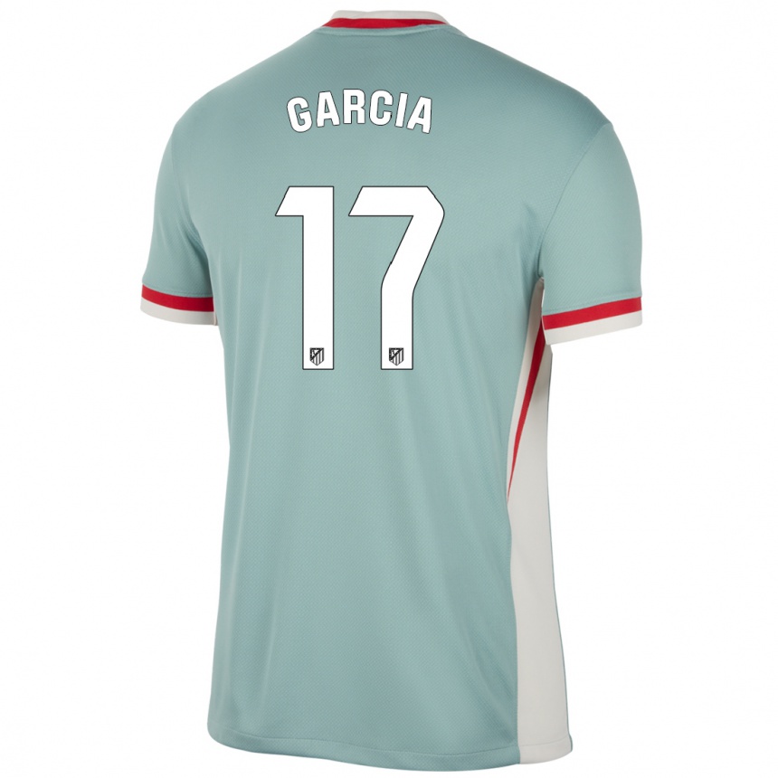 キッズフットボールGaby García#17ライトベージュブルーアウェイシャツ2024/25ジャージーユニフォーム