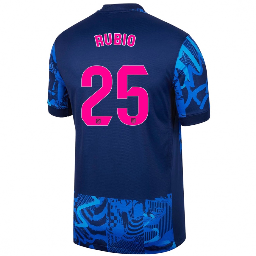 キッズフットボールDaniel Rubio#25ロイヤルブルーサードユニフォームシャツ2024/25ジャージーユニフォーム