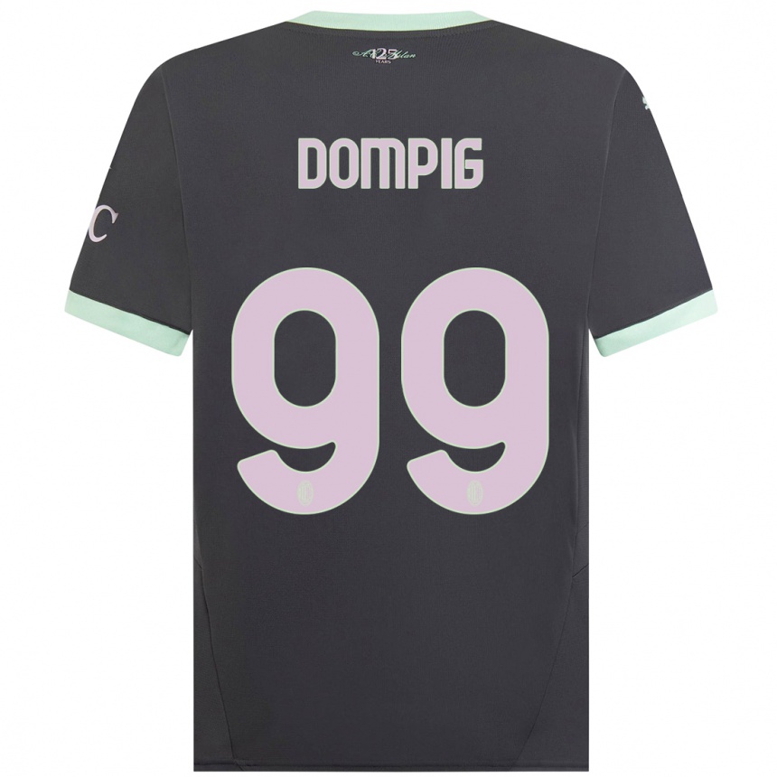 キッズフットボールChanté Dompig#99グレーサードユニフォームシャツ2024/25ジャージーユニフォーム