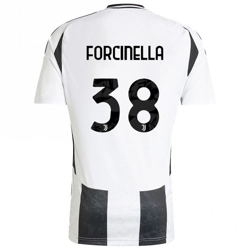 メンズフットボールCamilla Forcinella#38白 黒ホームシャツ2024/25ジャージーユニフォーム