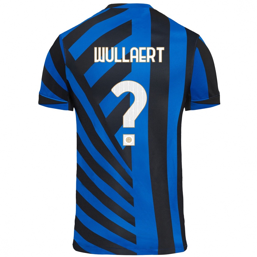 メンズフットボールTessa Wullaert#0青黒ホームシャツ2024/25ジャージーユニフォーム