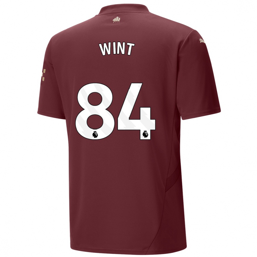 メンズフットボールJack Wint#84マルーンサードユニフォームシャツ2024/25ジャージーユニフォーム