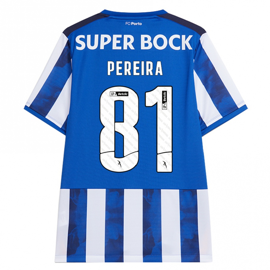 レディースフットボールMartim Pereira#81ブルーホワイトホームシャツ2024/25ジャージーユニフォーム