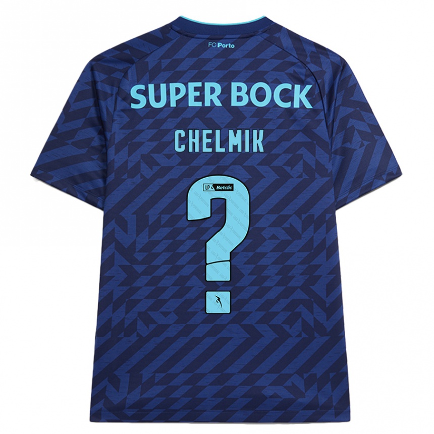 レディースフットボールChelmik#0ネイビーブルーサードユニフォームシャツ2024/25ジャージーユニフォーム