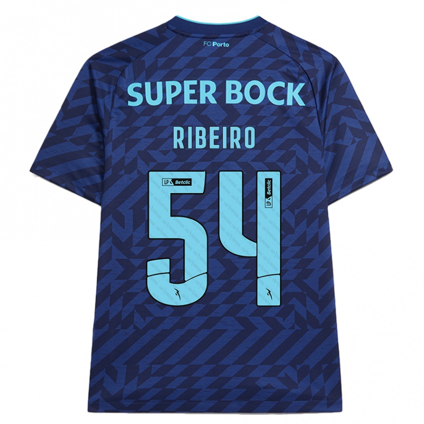 レディースフットボールAntónio Ribeiro#54ネイビーブルーサードユニフォームシャツ2024/25ジャージーユニフォーム