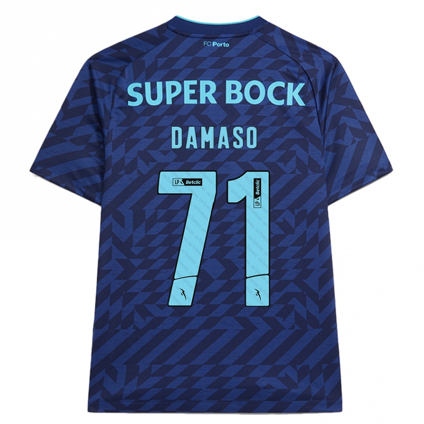 レディースフットボールNico Damaso#71ネイビーブルーサードユニフォームシャツ2024/25ジャージーユニフォーム