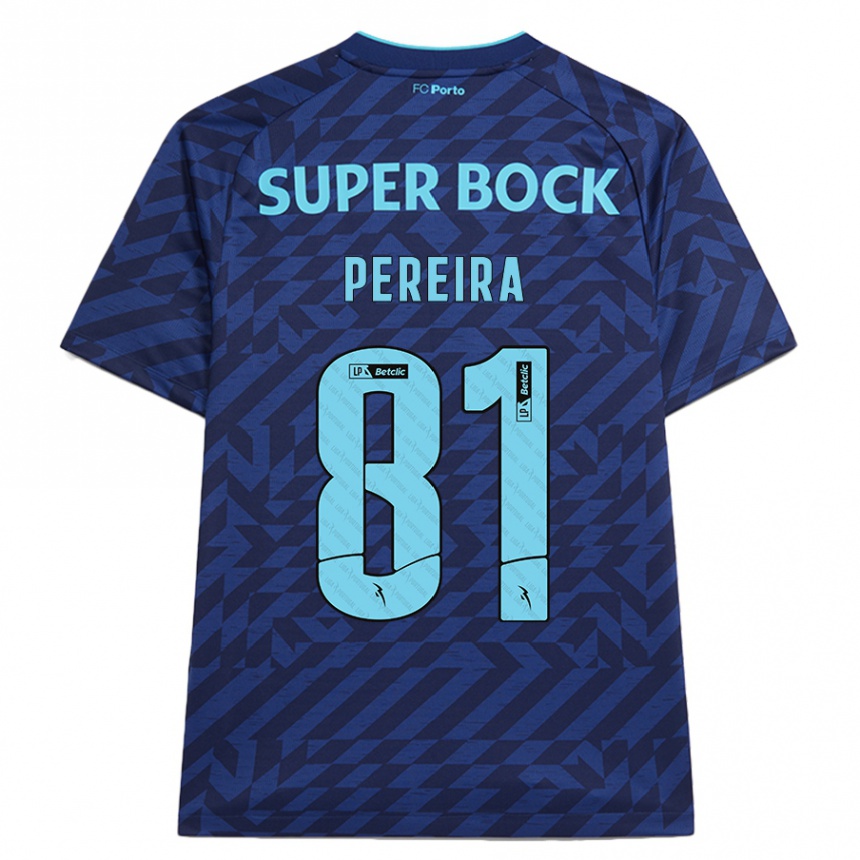 レディースフットボールMartim Pereira#81ネイビーブルーサードユニフォームシャツ2024/25ジャージーユニフォーム