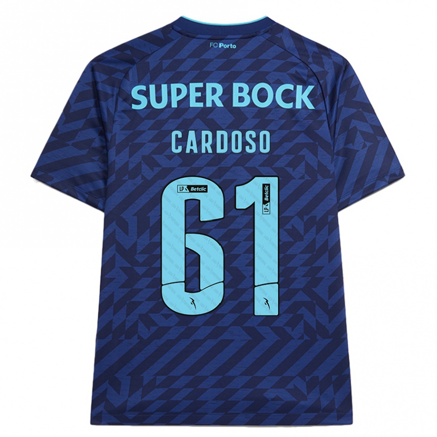 レディースフットボールIvan Cardoso#61ネイビーブルーサードユニフォームシャツ2024/25ジャージーユニフォーム