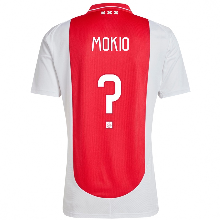 キッズフットボールJorthy Mokio#0赤 白ホームシャツ2024/25ジャージーユニフォーム