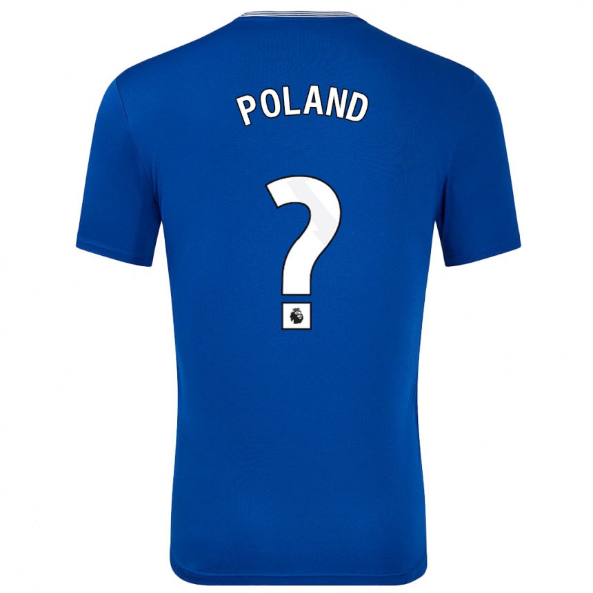 キッズフットボールLouis Poland#0青とホームシャツ2024/25ジャージーユニフォーム