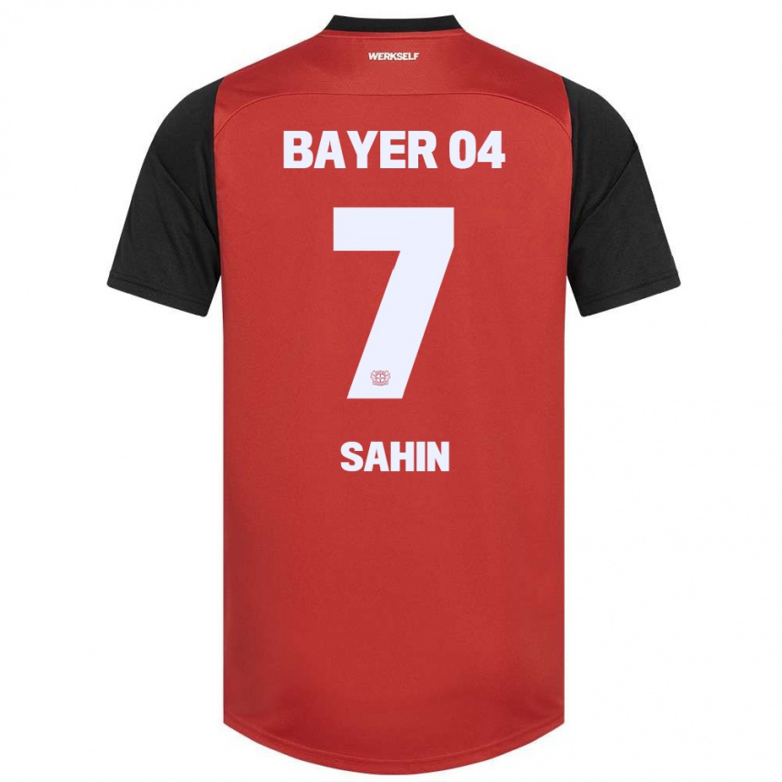 キッズフットボールBatuhan Sahin#7赤黒ホームシャツ2024/25ジャージーユニフォーム