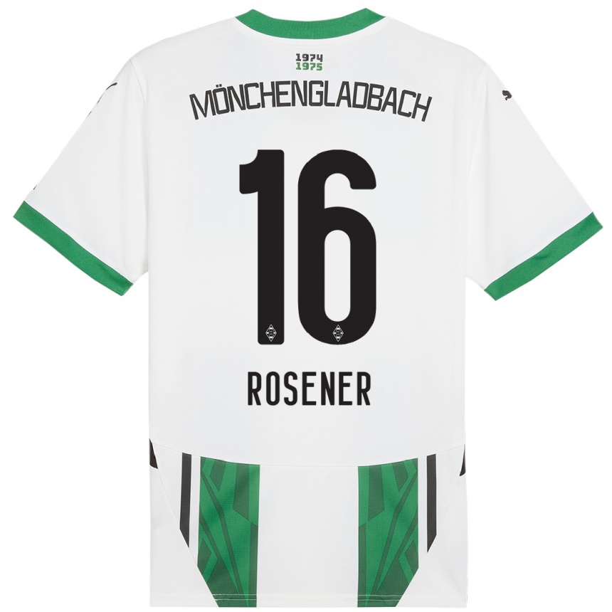 キッズフットボールChiara Rösener#16白緑ホームシャツ2024/25ジャージーユニフォーム