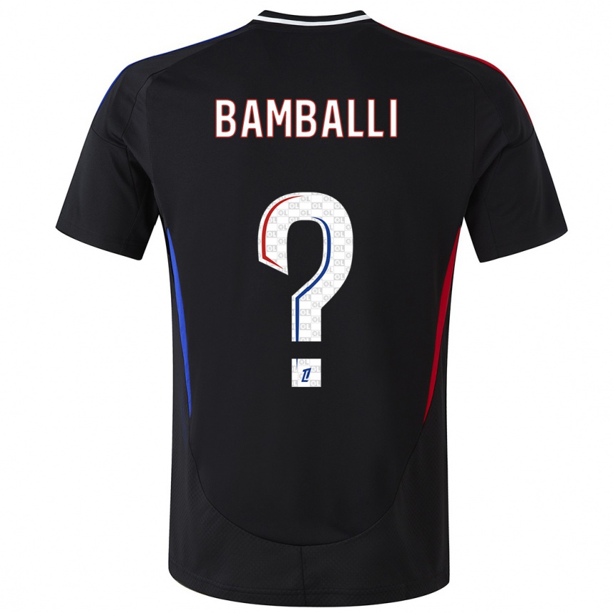 キッズフットボールLéo Bamballi#0黒アウェイシャツ2024/25ジャージーユニフォーム