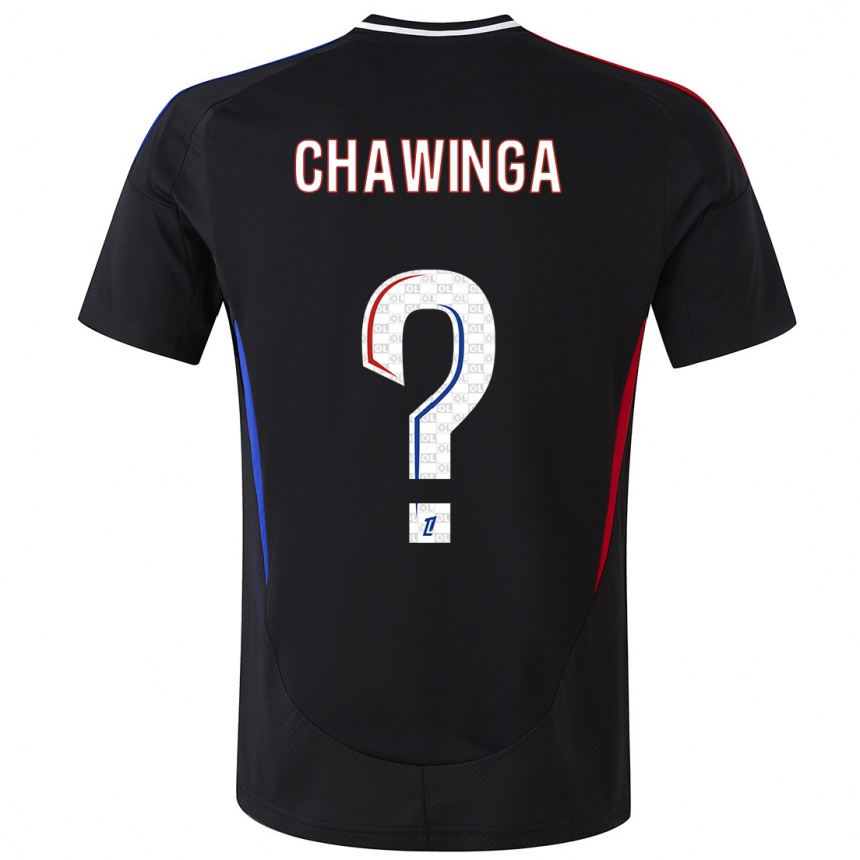 キッズフットボールTabitha Chawinga#0黒アウェイシャツ2024/25ジャージーユニフォーム