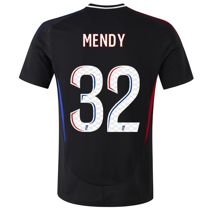 キッズフットボールMaeline Mendy#32黒アウェイシャツ2024/25ジャージーユニフォーム