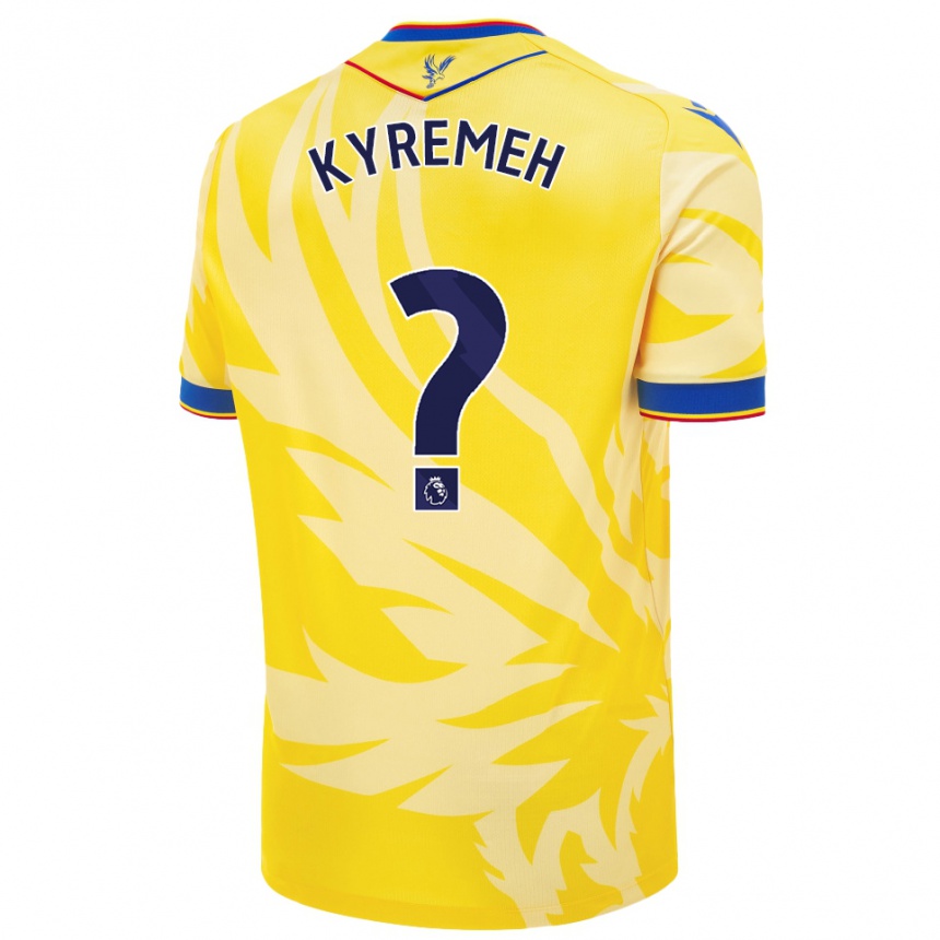 キッズフットボールJerome Kyremeh#0黄アウェイシャツ2024/25ジャージーユニフォーム