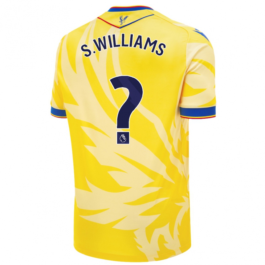 キッズフットボールSeb Williams#0黄アウェイシャツ2024/25ジャージーユニフォーム