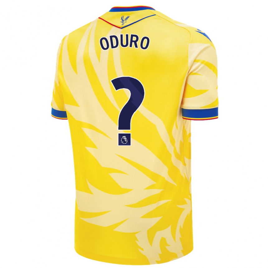 キッズフットボールStuart Oduro#0黄アウェイシャツ2024/25ジャージーユニフォーム