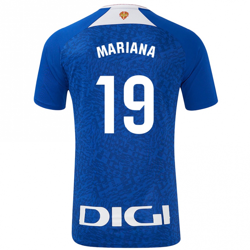 キッズフットボールMariana#19ロイヤルブルーアウェイシャツ2024/25ジャージーユニフォーム