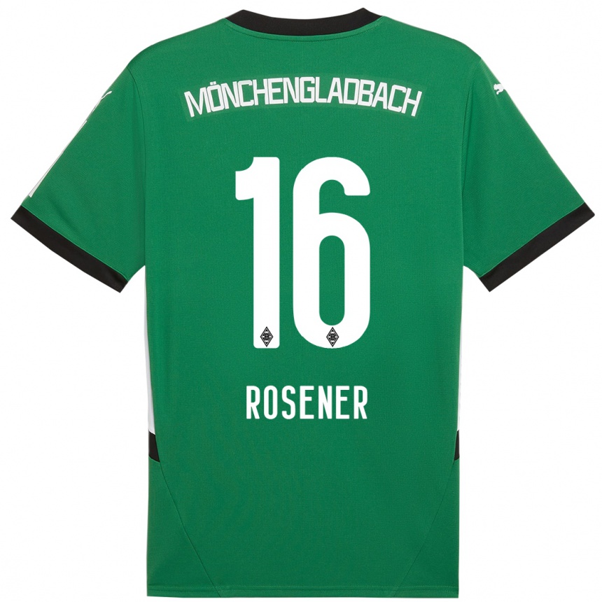 キッズフットボールChiara Rösener#16緑 白アウェイシャツ2024/25ジャージーユニフォーム