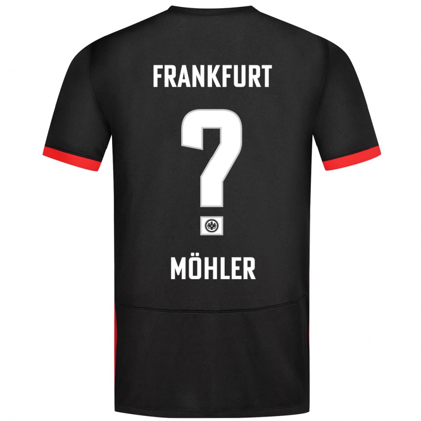 キッズフットボールEmil Möhler#0黒アウェイシャツ2024/25ジャージーユニフォーム