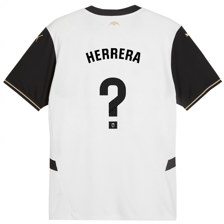 メンズフットボールIker Herrera#0白 黒ホームシャツ2024/25ジャージーユニフォーム