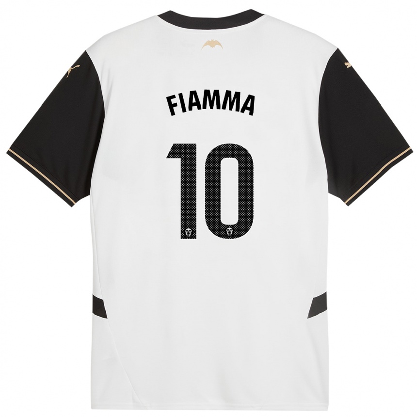 メンズフットボールFiamma#10白 黒ホームシャツ2024/25ジャージーユニフォーム