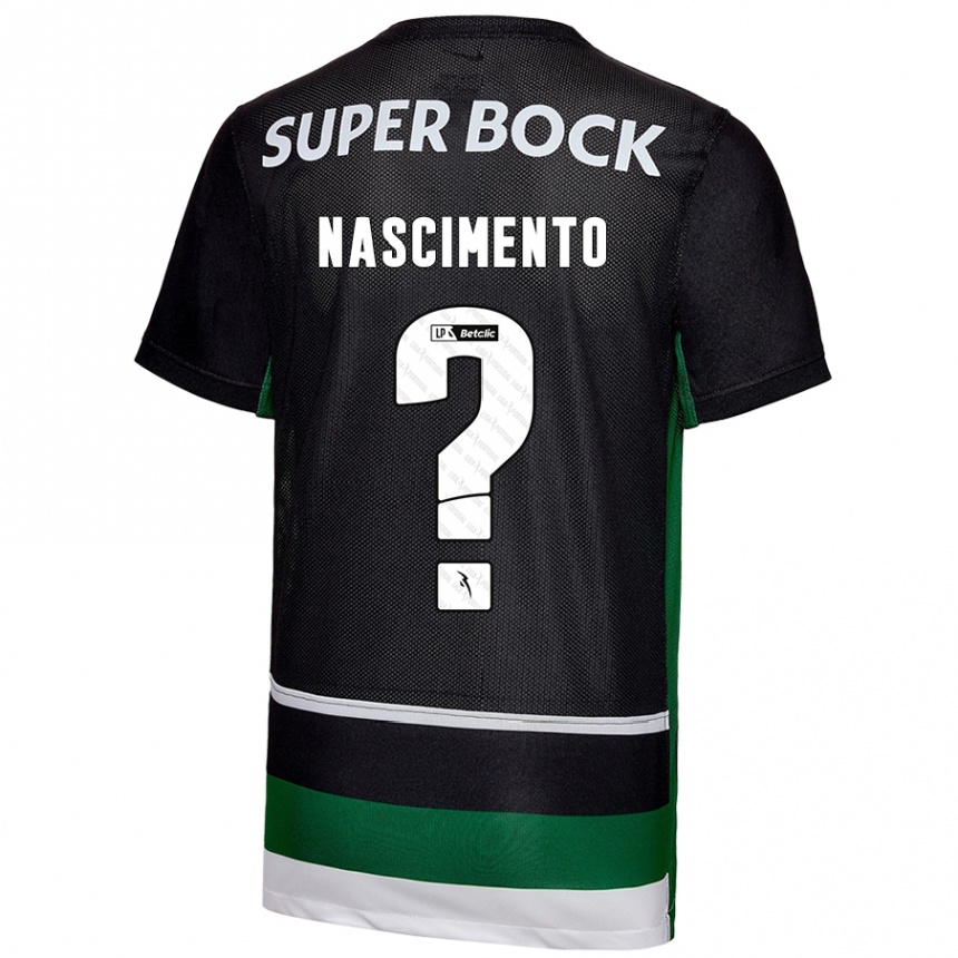 メンズフットボールSandro Nascimento#0黒 白 緑ホームシャツ2024/25ジャージーユニフォーム