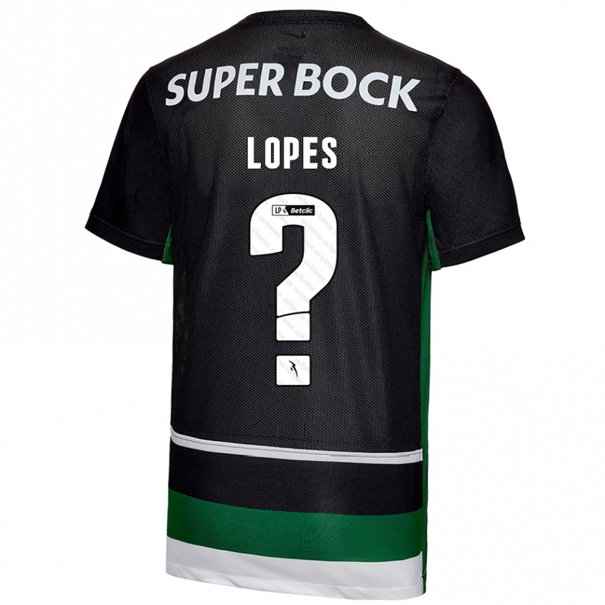 メンズフットボールWinilson Lopes#0黒 白 緑ホームシャツ2024/25ジャージーユニフォーム