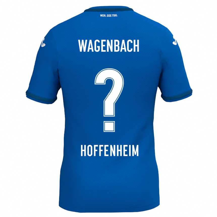 メンズフットボールLion Wagenbach#0ロイヤルブルーホームシャツ2024/25ジャージーユニフォーム