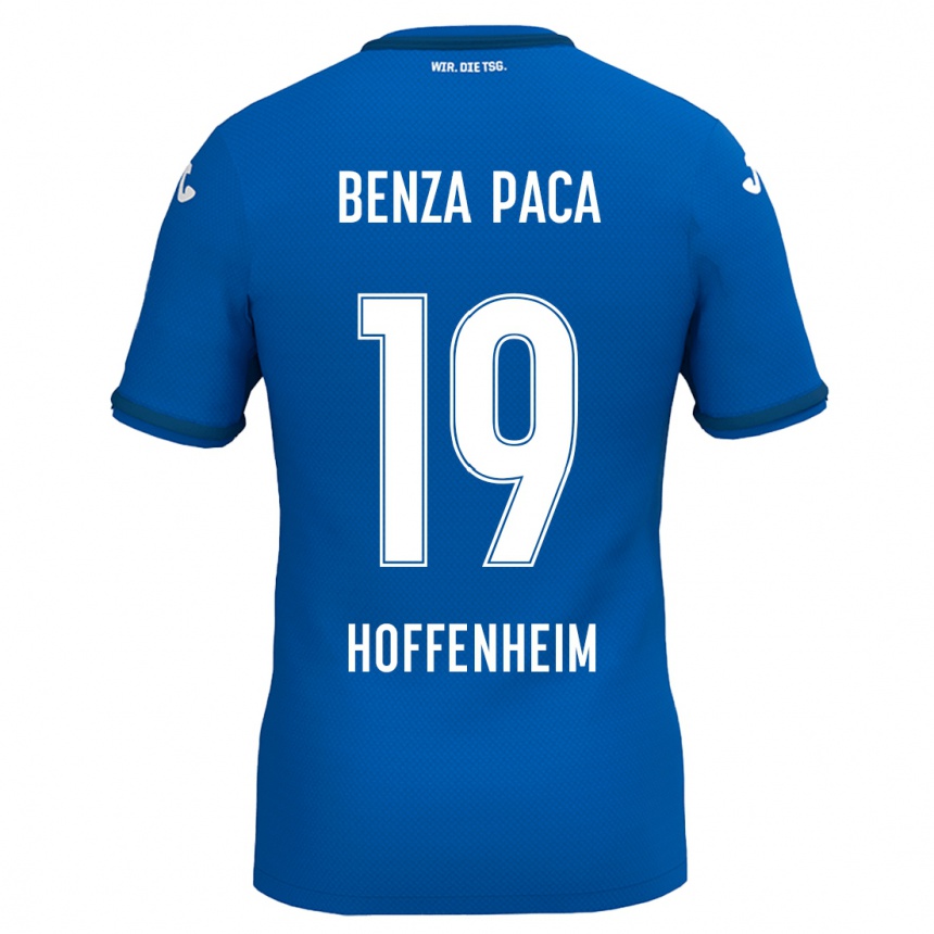 メンズフットボールLynes Benza Paca#19ロイヤルブルーホームシャツ2024/25ジャージーユニフォーム