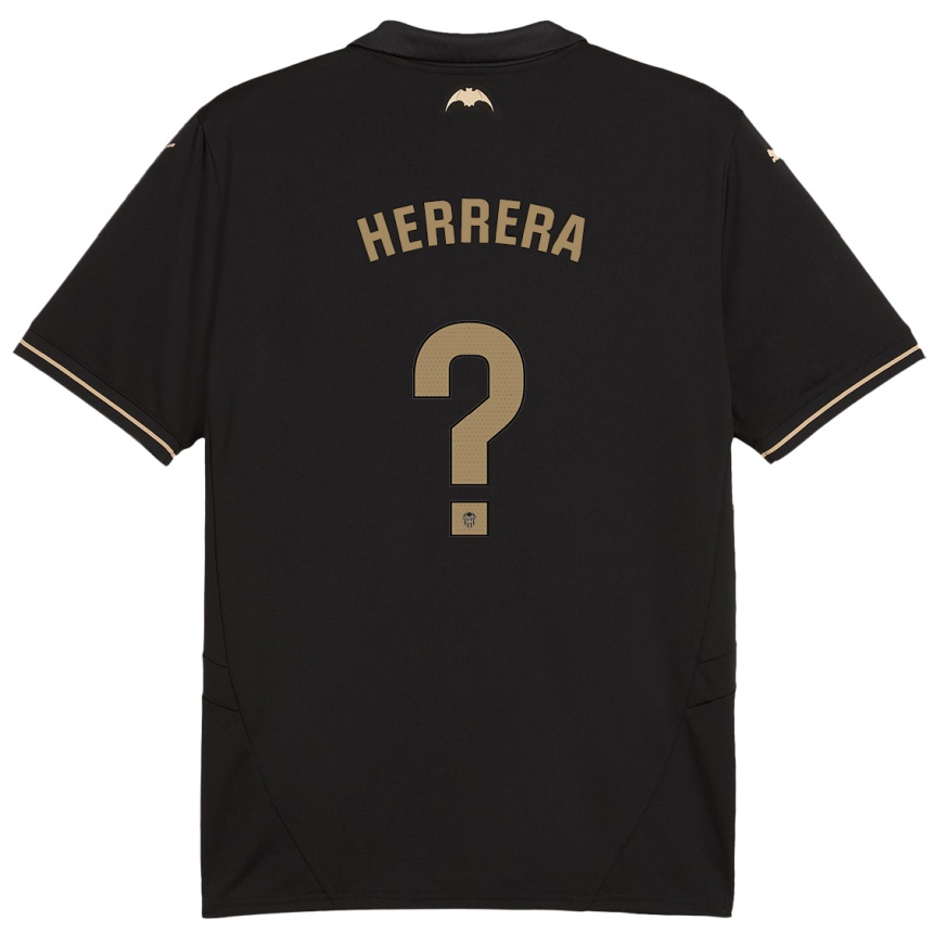 メンズフットボールIker Herrera#0黒アウェイシャツ2024/25ジャージーユニフォーム