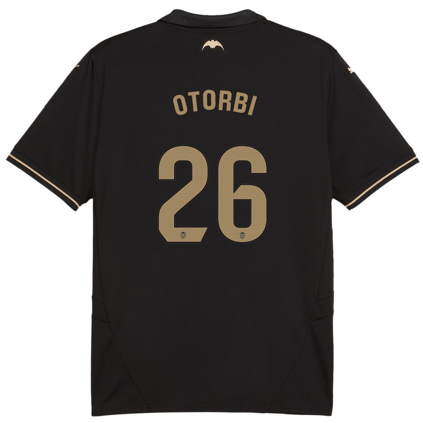 メンズフットボールDavid Otorbi#26黒アウェイシャツ2024/25ジャージーユニフォーム